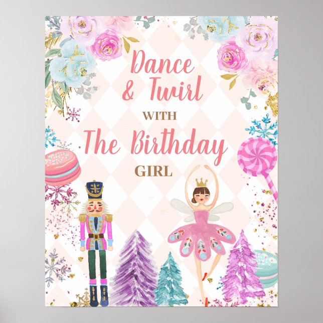 Poster Danse Et Twirl Avec La Fille Nutcracker Anniversai (Devant)