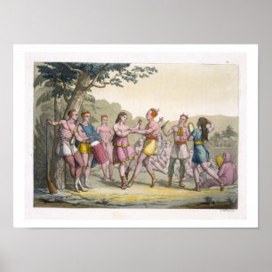 Poster Danse indienne canadienne le soir (engra de