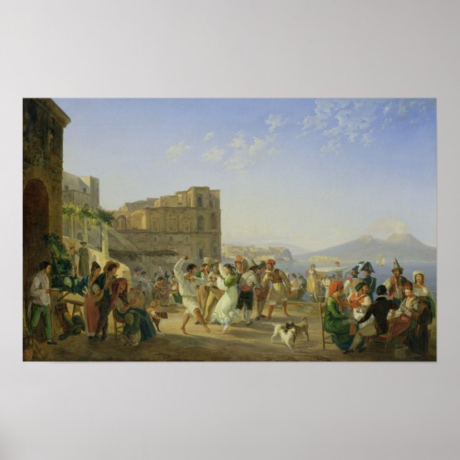 Poster Danse italienne, Naples, 1836 (Devant)