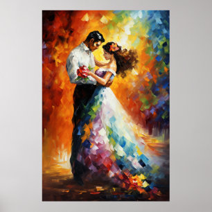Poster Danse Kaleidoscope - Couple romantique