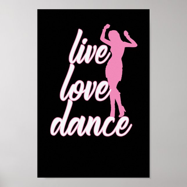 Poster danse "Life love dance" (Devant)