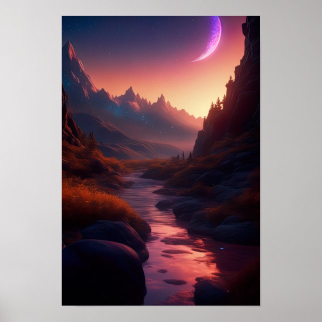 Poster Danse lunaire de la rivière (Devant)