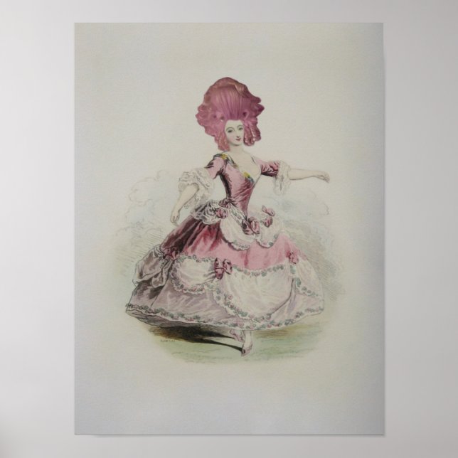 Poster Danse Marie Antoinette 12x16"- (Options de taille) (Devant)