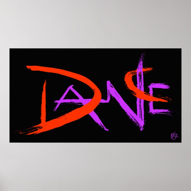 Poster Danse noire (Devant)