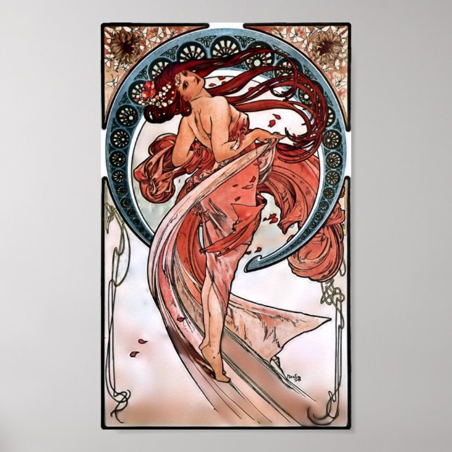 Poster Danse par Alfons Mucha 1898 (Devant)