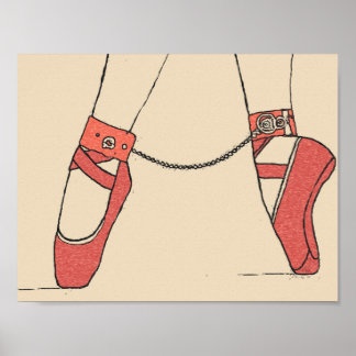 Poster Danse pour moi ballerine Maître et imaginaire soum