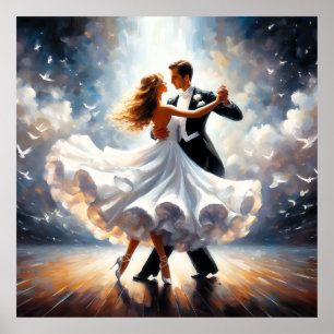 Poster Danse swing Danse de salon Danseuse Danse