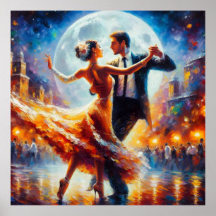 Poster Danse swing Danse de salon Danseuse Danse