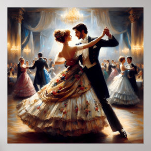 Poster Danse swing Danse de salon Danseuse Danse