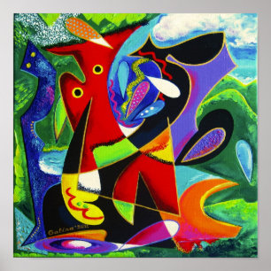 Poster Danse Taino, Art Porto Rico