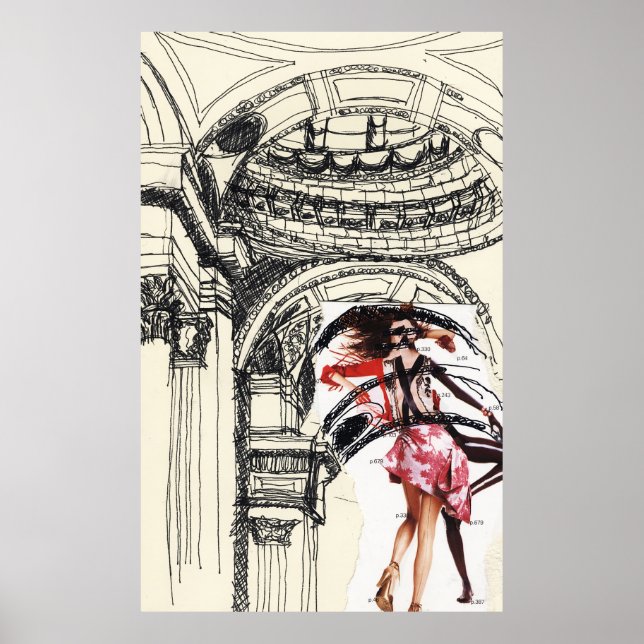 Poster Danser Dans Le Panthéon, Paris, France (Devant)