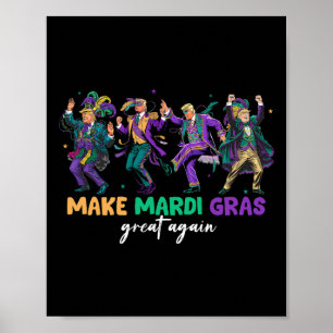 Poster Danser Drôle Trump Rendre Mardi Gras Grand À Nouve