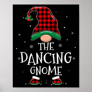 Poster Danser Gnome Xmas Famille Correspondance Plaid Noë