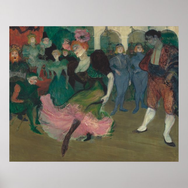 Poster Danser le Bolero - Peinture Toulouse-Lautrec (Devant)