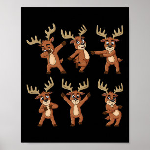 Poster Danser Reindeer Dance Challenge Christmas Boys Gi