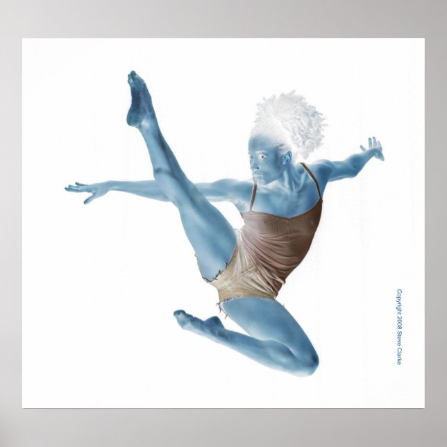 Poster Danseur bleu (Devant)