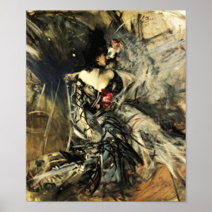 Poster Danseur espagnol à l'affiche de fard à joues