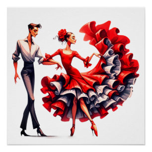 Poster Danseur flamenco