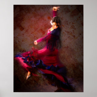 Poster Danseur flamenco
