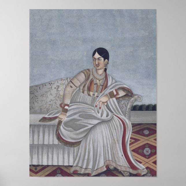 Poster Danseur indien en Sari (Devant)
