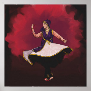 Poster Danseur Kathak - une prestation solo