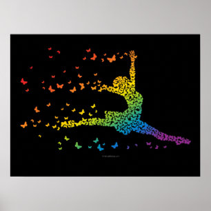 Poster Danseur papillon