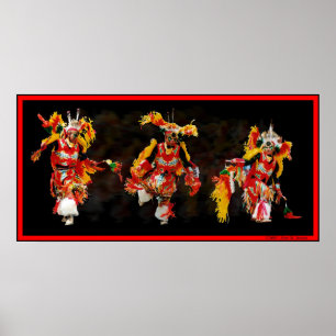 Poster Danseur tribal
