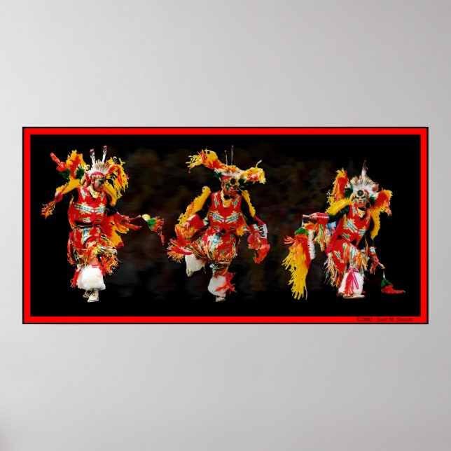 Poster Danseur tribal (Devant)