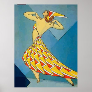 Poster Danseur vintage