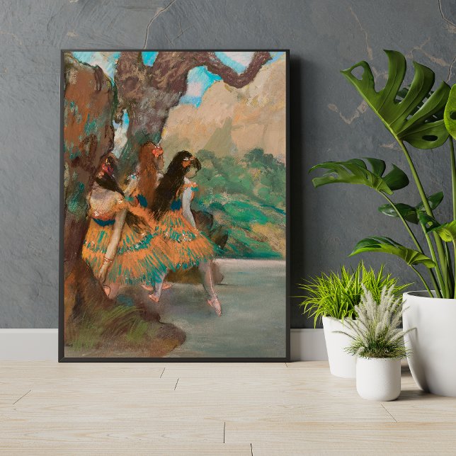 Poster Danseurs Ballerina en Orange par Edgar Degas Vinta (Créateur téléchargé)