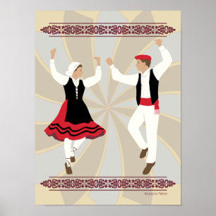 Poster Danseurs basques