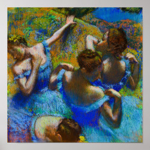 Poster Danseurs bleus par Edgar Degas