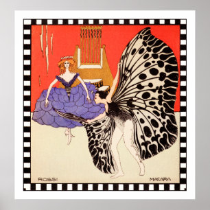 Poster Danseurs - copie vintage d'art par Kolo Moser