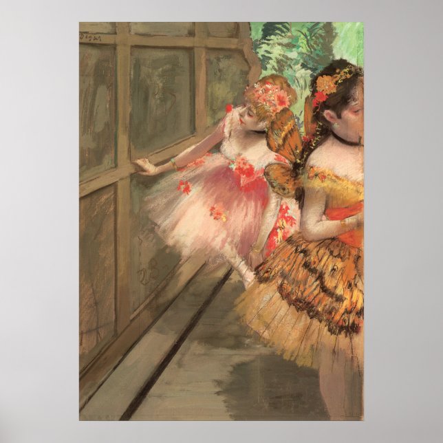 Poster Danseurs de ballet en costumes papillon, Edgar Deg (Devant)