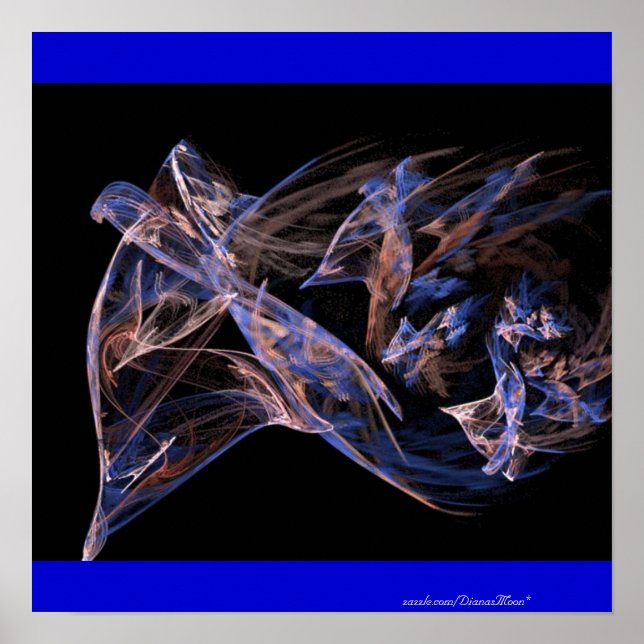 Poster Danseurs du vent Fractal (Devant)