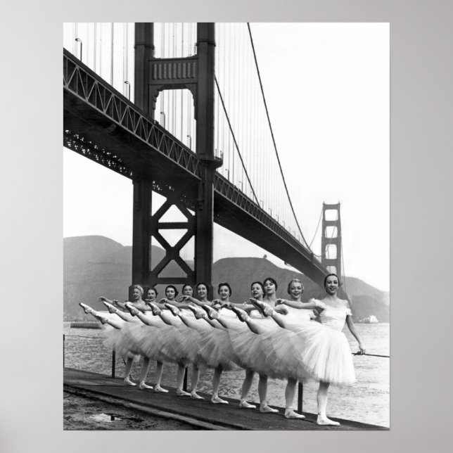 Poster Danseurs Golden Gate Bridge (Devant)