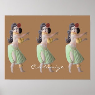 Poster Danseurs Hawaiian Hula Thunder_Cove