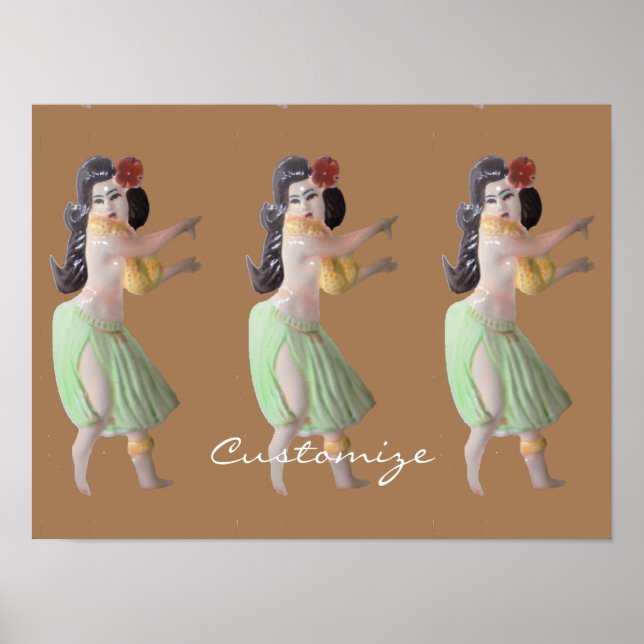 Poster Danseurs Hawaiian Hula Thunder_Cove (Devant)