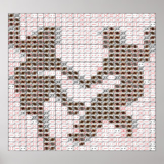 Poster Danseurs Jouer Carte Montage