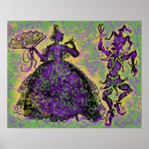 Poster Danseurs Mardi Gras