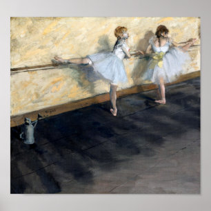 Poster Danseurs Pratiquant au Barre, Edgar Degas