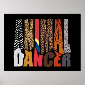 POSTER DANSEUSE ANIMALE