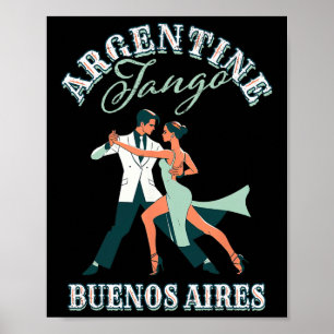 Poster Danseuse Danseuse Interprétation Argentine Tango B