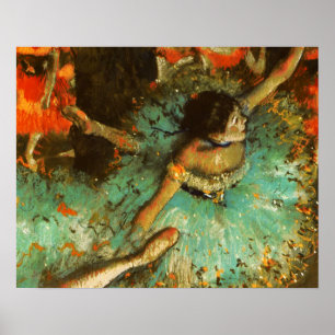 Poster Danseuse de ballet Danseuse verte Danseuse Degas P