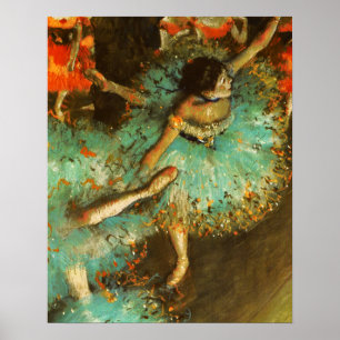 Poster Danseuse de ballet Danseuse verte Danseuse Degas P