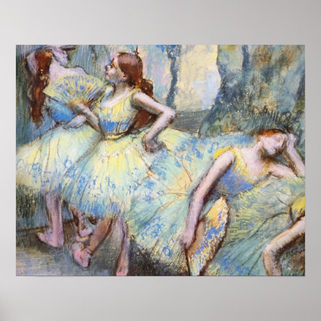 Poster Danseuse de ballet Degas Dansers d'art Peinture (Devant)