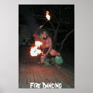 Poster Danseuse de feu du Pacifique Sud
