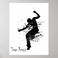 Danseuse de graffiti Hip hop personnalisée