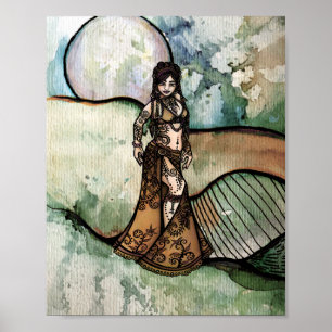 Poster Danseuse du ventre Capricorne