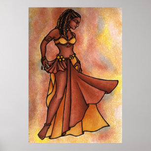Poster Danseuse du ventre déesse